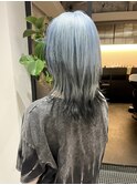 ウルフヘア/水色×黒えんどからー