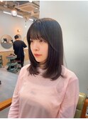 ミディアム/韓国風/レイヤーカット/顔回りカット/柏駅