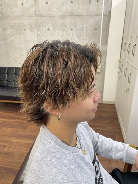 メルシー トータル ブランディング サロン(merci TOTAL BRANDING SALON) メンズアップバング×ツイストスパイラルパーマ