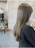 【前川薫子】オリーブグレージュ/カーキアッシュ/ブリーチなし