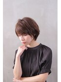 シンプル大人ショートボブ