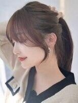 韓国スタイル/ナチュラルくびれヘア_くびれ巻き_レイヤーカット
