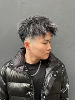 メンズグルーミングナンバーナイン(MEN'S GROOMING NUMBER NINE)&nbsp;ホワイトメッシュ/ツイストスパイラル/メンズパーマ