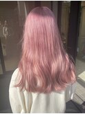 ロング/ホワイトピンク