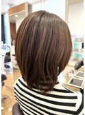 ミディアムレイヤー 髪質改善