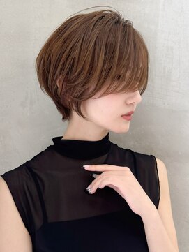 ロンドエニカ 大宮(Lond enika) イメチェン外ハネボブ美髪ワイドバングレイヤーショート/大宮