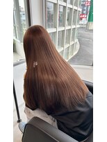 アミィ 半田青山店(Ami)&nbsp;ブリーチなしWカラー！つやつやミルクティーブラウン