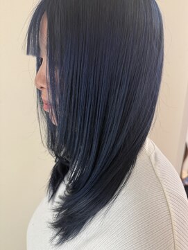 ヘアーステージ シーオーアル ブルー系カラー
