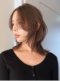 レイヤーロブレイヤーカットニュアンス韓国レイヤーウルフ/岸本