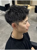 メンズカットジェットモヒカンショートスタイル刈り上げカラー
