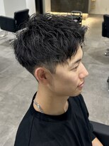 ヒュイル バイ ニアウ(Hwyl by Niau) メンズカットジェットモヒカンショートスタイル刈り上げカラー