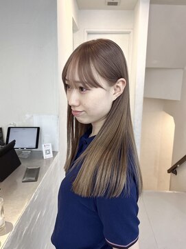 ミーム 原宿 表参道(meme) ☆ハイトーンブリーチミルクティーカラーホワイトベージュカラー