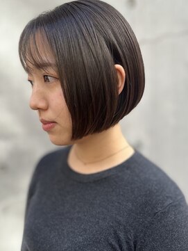 ワン バイ ジエクト(One by The Ect) 【似合わせボブ】くすみベージュ/髪質改善/刈り上げボブ