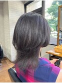 大人美人アッシュオリーブショコラアッシュ韓国風巻きモテ髪