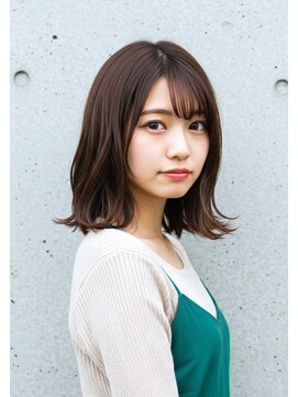 ニューカマー バイ ヘッドライト シブヤ(NEW COMER by HEADLIGHT shibuya) シンプル外ハネボブ