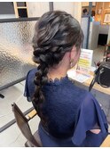 ブライダル◎華やかゴージャス編みおろしヘアセット