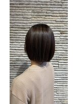 ビスイル 秋葉原店(Vis ill) 大人可愛いショート前下がりハイライトボブナチュラルブラウン