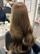 シェノン バイ アランスミシー 表参道(CHAINON by Alan smithee)&nbsp;オリーブベージュ　ベージュ　赤み無しカラー　ダブルカラー