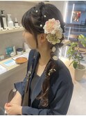 サイド編みおろしスタイル
