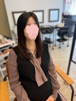 マーリャヘアー(mallia hair)&nbsp;レイヤースタイルレイヤーカットロングレイヤー小顔スタイル