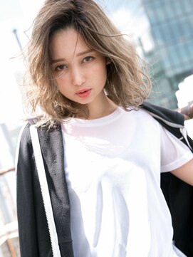 hair room O'olu'olu【ヘアールーム オルオル】【3月1日オープン(予定)】 バイヤレージュ×サイドパート☆ハーフ風ラフな垢抜け質感ロブ