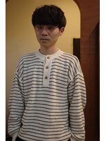 エディ(Edy)&nbsp;マッシュニュアンスパーマケアパーマ刈り上げメンズ眉毛カット