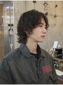 無造作ミディアムウルフ