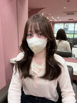 ボタン コロン 表参道 原宿(VOTAN COLON)&nbsp;ハッシュカット/韓国レイヤー/顔まわり/ブラウン/ベージュ/前髪