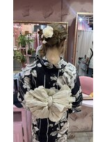 ミーネピンク 行徳(Miene Pink)&nbsp;ヘアアレンジ＊まとめ髪＊浴衣着付☆_Pink行徳駅 妙典駅 浦安駅