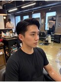 シャドーパーマフェザーアップメンズショートパーマクロップヘア