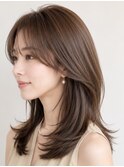 大人上品 くびれレイヤー 30代40代 大人ヘア 