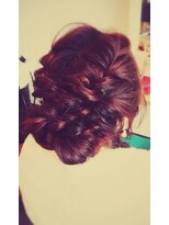 ワフトクラフト(waft craft)&nbsp;結婚式パーティー編み込みアレンジ