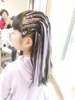 ロカット サロン(Roquat Salon) コーンロウキッズヘアアレンジ【ヘアセット　立川/立川南/浴衣】