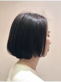 【ツヤ感倍増!!】大人のナチュラルストレート×暗髪アッシュ