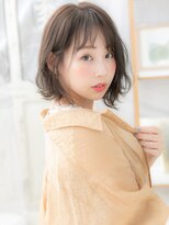 モッズヘア 上尾西口店(mod's hair) オリーブアッシュ斜めバングくせ毛風大人ボブa上尾20代30代40代!