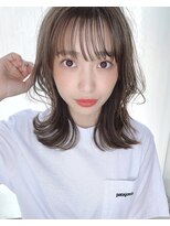 韓国っぽくびれ（前髪大人かわいいココアブラウン）