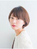大人シンプルショートボブ