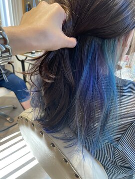 ナンバー アンフィール 渋谷(N° anfeel) 大人かわいいくびれミディラベンダーインナーカラー