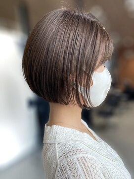 アットラップレーヴ(attrape-reve) 20代30代ミニボブココアブラウン小顔美肌ストレート丸み