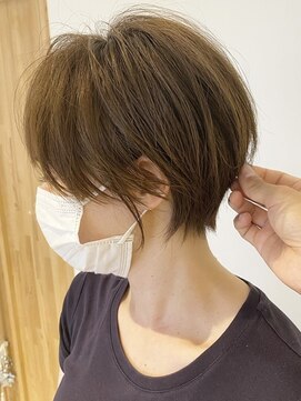 リーフ 王寺店(LEAF≠) 大人かわいい20代30代40代　レイヤーショートくびれヘア