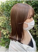 切りっぱなし/アッシュベージュ