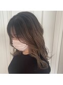 大人バレイヤージュ