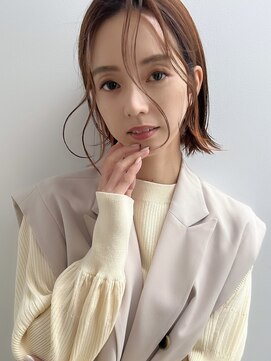 シロク センター南(SHIROKU) ココアベージュ/大人ミディアム/透明感ボブ/韓国くびれヘア