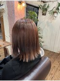【グレージュカラー/ボブウルフ/ココアベージュ】千葉香奈