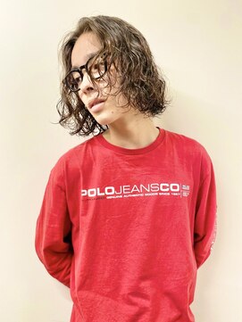 ノラ シブヤ(NORA) ”嶋津”メンズボブ外国人風パーマ