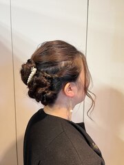 結婚式ヘアセット×アップスタイル