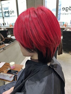 エッジ 下北沢(edge.) ピンクレッド　インナーピンク　edge.下北沢