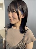ブルーインナーカラー♪