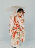 【七五三★】《3歳着付けフルコース》着付け＋メイク＋ヘアセット￥11,000