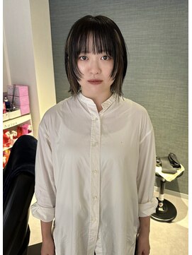 アム(amu) インナーカラー/イヤリングカラー/ボブウルフ/ボブレイヤー